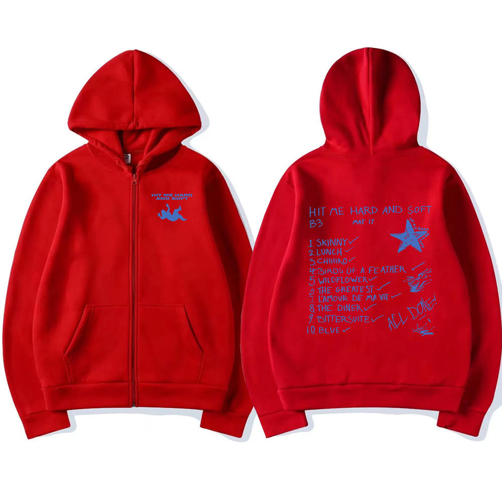 Hit Me Hard and Soft 2024 Tour - огляд і ціна Mens Fashion Zip Up Hoodies