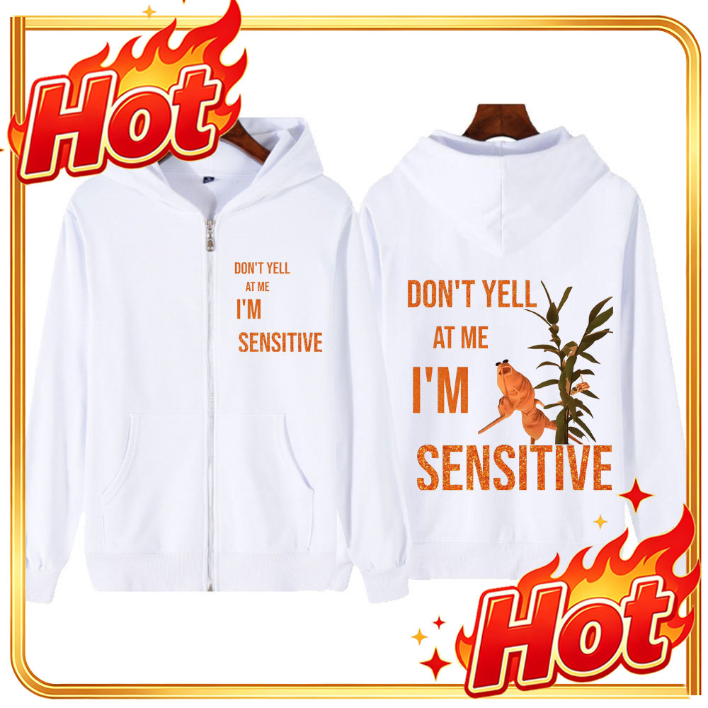 Marcus The Worm Don’t Yell At  - огляд і ціна Mens Fashion Zip Up Hoodies