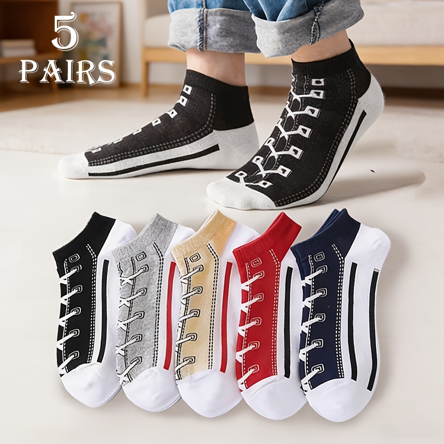 5 Pairs Men Summer Thin Cotton - огляд і ціна Socks Ankle Men