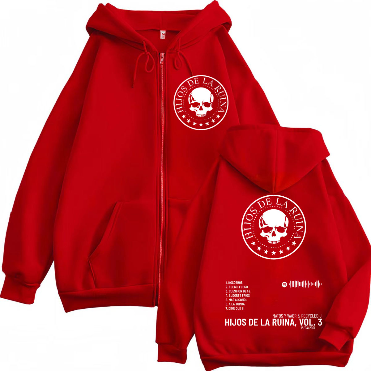 Rap Duo Natos Y Waor Hijos De  - огляд і ціна Mens Fashion Zip Up Hoodies