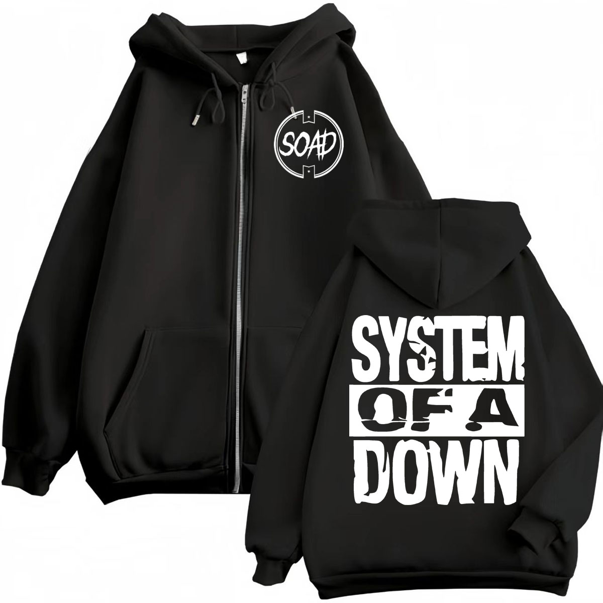 Rock Band System of A Down Pri - огляд і ціна Mens Fashion Zip Up Hoodies