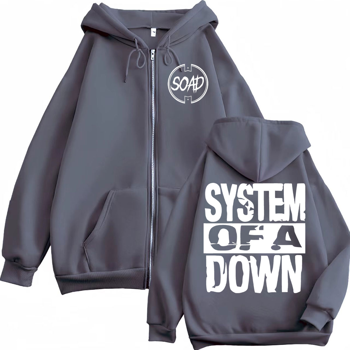 Rock Band System of A Down Pri - огляд і ціна Mens Fashion Zip Up Hoodies