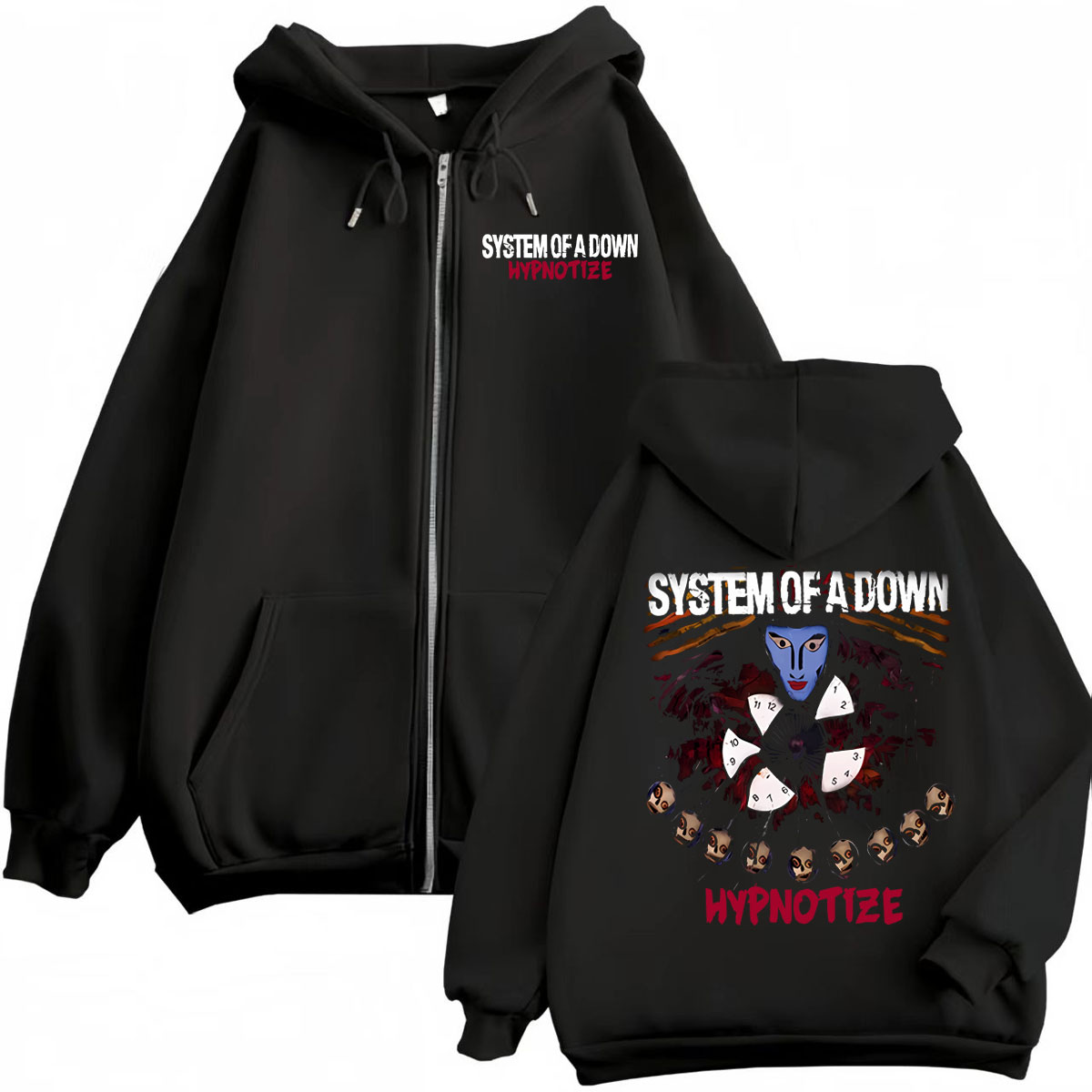 Rock Band System of A Down Hyp - огляд і ціна Mens Fashion Zip Up Hoodies