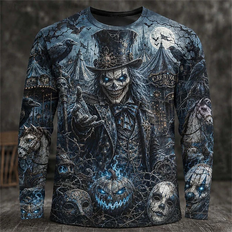 2026 New Men's Halloween-Theme - огляд і ціна Men'S Fashion T Shirts