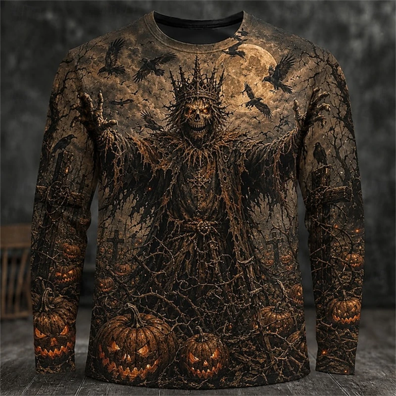 2026 New Men's Halloween-Theme - огляд і ціна Men'S Fashion T Shirts