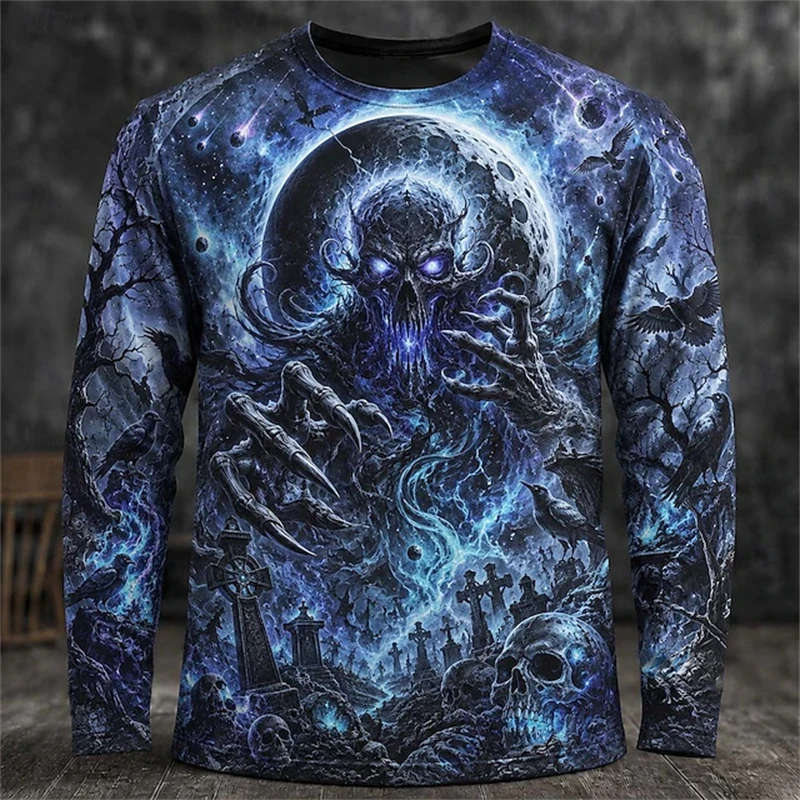 2026 New Men's Halloween-Theme - огляд і ціна Men'S Fashion T Shirts