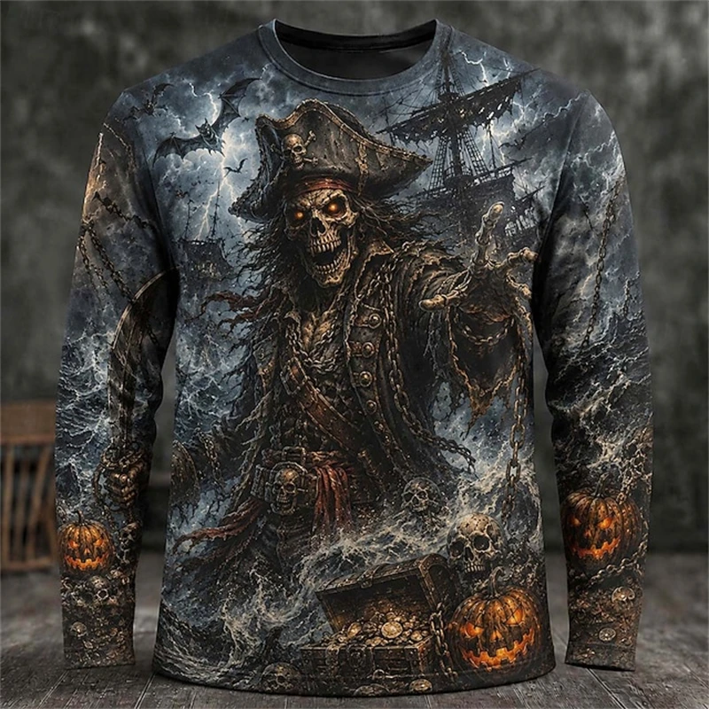 2026 New Men's Halloween-Theme - огляд і ціна Men'S Fashion T Shirts
