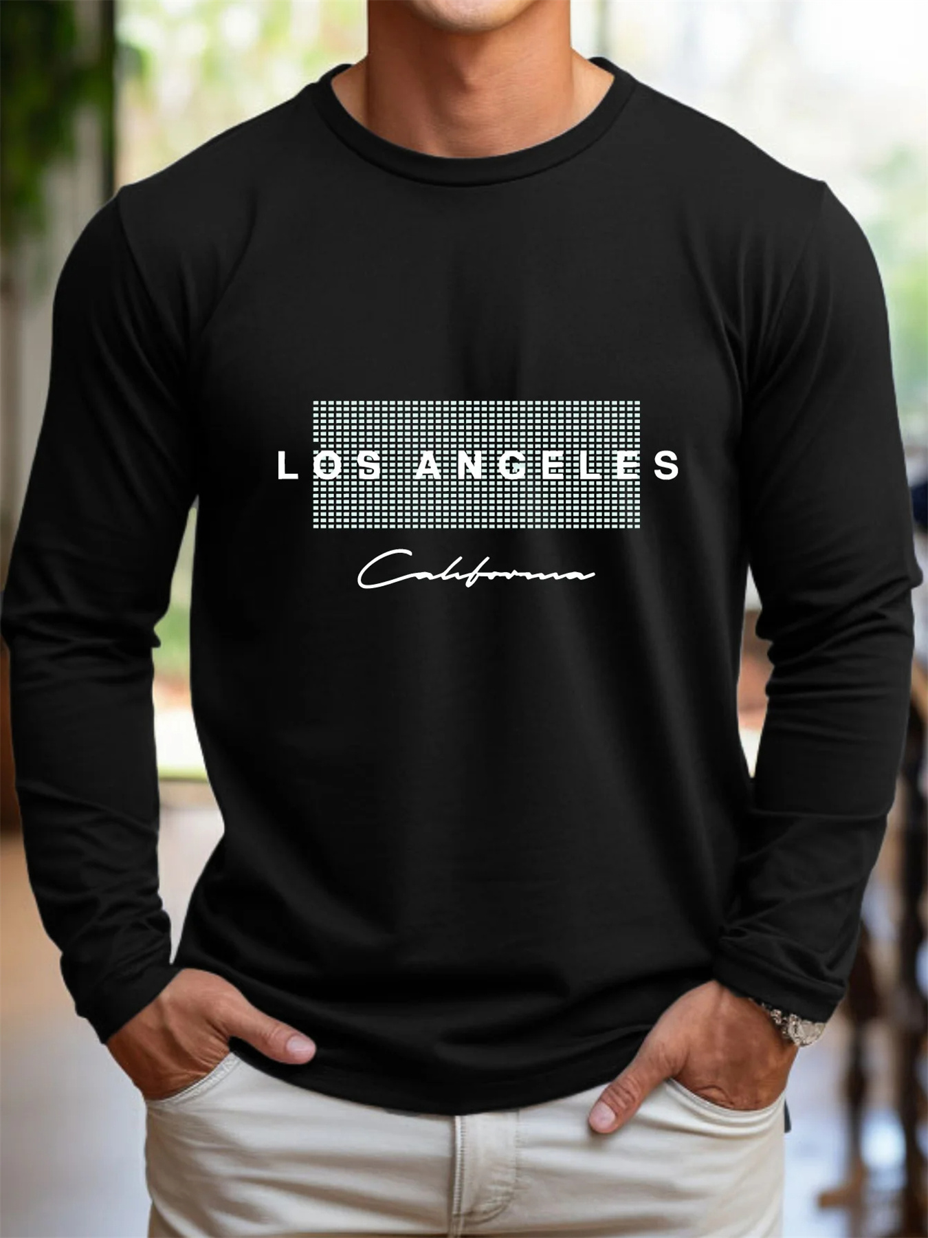 100% Pure Cotton Men's Long Sl - огляд і ціна Men'S Fashion T Shirts