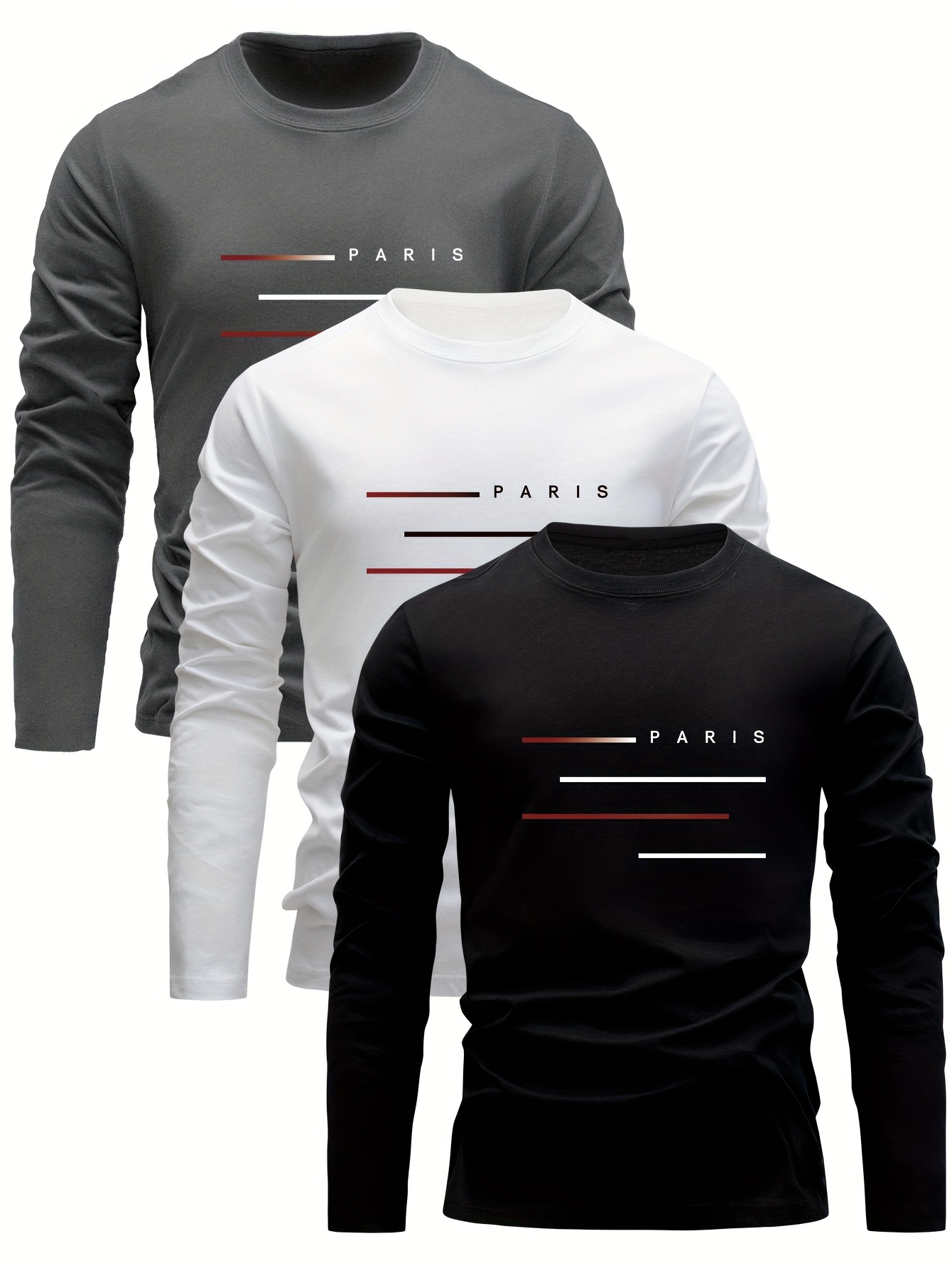 100% Cotton Men's Long Sleeved - огляд і ціна Men'S Fashion T Shirts